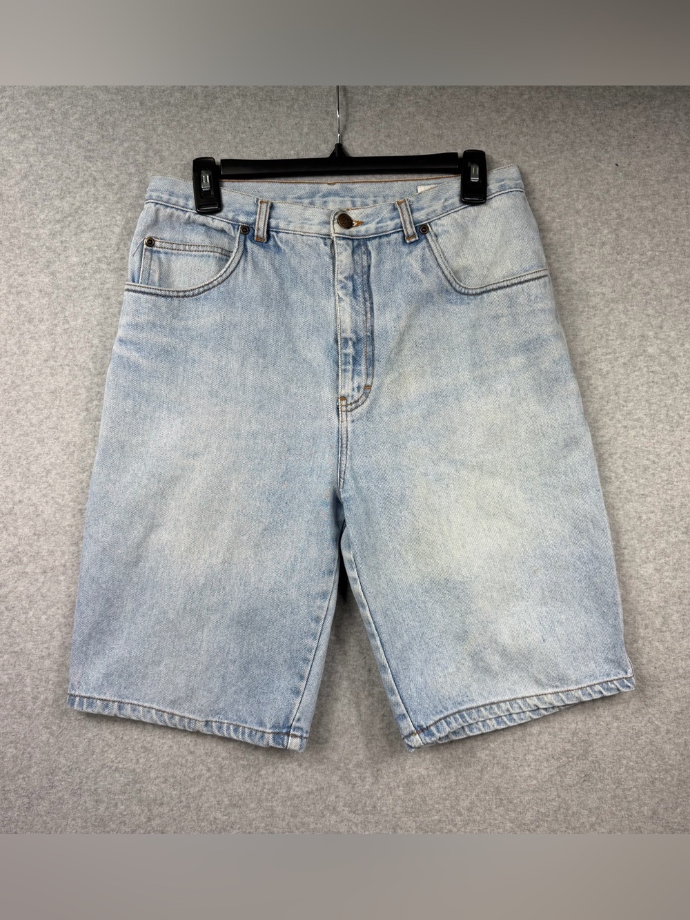 Vintage Y2K Trend Basics Baggy Skater Denim Jorts Light Wash Mens’s Size 32